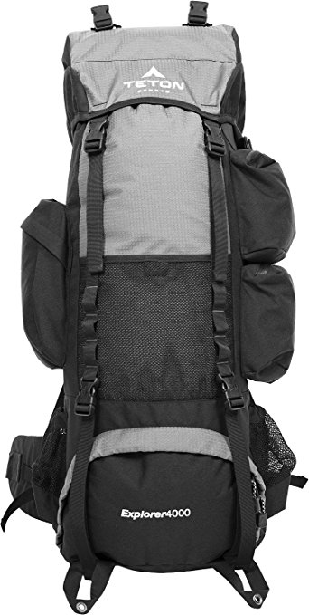 TETON Sports Explorer 4000 Internal Frame Backpack; Metallic Silver