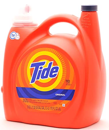 Tide Original Scent High Efficiency Laundry Detergent, 110 Loads 170 Oz