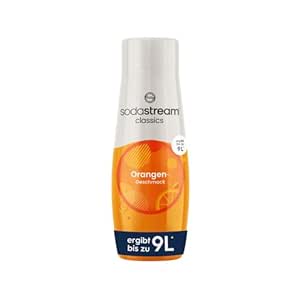 SodaStream Sirup Orange, 1x Flasche ergibt 9 Liter Fertiggetränk, Sekundenschnell zubereitet und immer frisch, 440 ml