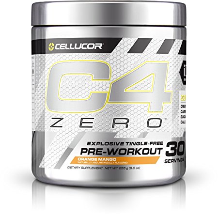 Cellucor, C4 Zero, Explosive Tingle-Free Pre-Workout, Orange Mango, 30 servings