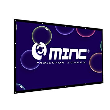 Outdoor Portable Projector Screen 120 Inch 16:9 Home Cinema Movie Screen by MINC