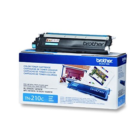 Brother TN-210C Toner Cartridge - Retail Packaging - Cyan