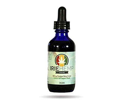 Irie Hemp Lifeline (Critical Cell Support Blend) 500mg Hemp Extract - 2oz (Natural Flavor)
