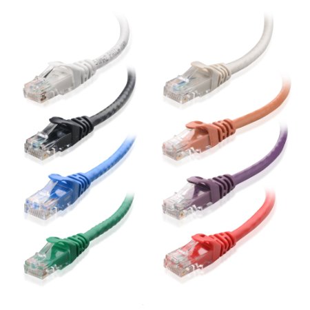 Cable Matters 8-Color Combo, Cat5e Snagless Ethernet Patch Cable 1 Foot