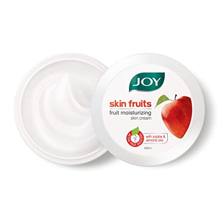 Joy Skin Fruits Fruit Moisturizing Skin Cream With Jojoba and Almond Oil, 500ml, For All Skin Type