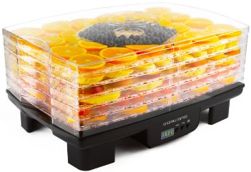 Andrew James Premium Digital Food Dehydrator With Timer And Adjustable Temperature Control - 6 Levels