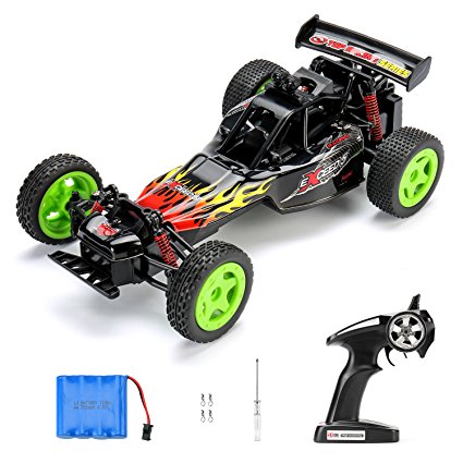 RC Car Remote Control Cars TOQIBO F1 25KM/H High Speed Racing Buggy 1:16 Scale 2.4GHz 50M 4WD Fast Rock Off-Road Crawler Truck Radio Controlled Electric Vehicle With Light and 4 More Lock Catch