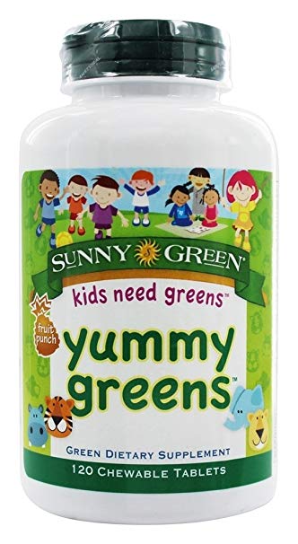 Yummy Greens Original Sunny Green 120 Chewable