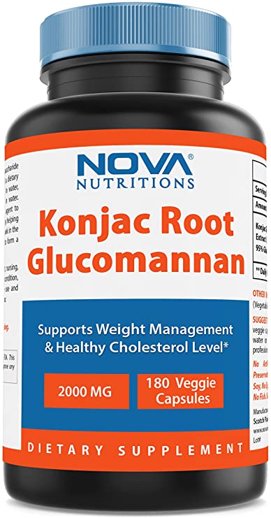 Nova Nutritions Konjac Root 2000 mg per Serving 180 Vcaps