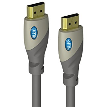 PlugLug HDMI Cable 10ft - HDMI 2.0 (4K) Ready - 26AWG - High Speed 18Gbps - Gold Plated Connectors - Ethernet, Audio Return - Video 4K 2160p, HD 1080p, 3D - Xbox PlayStation PS3 PS4 PC Apple TV