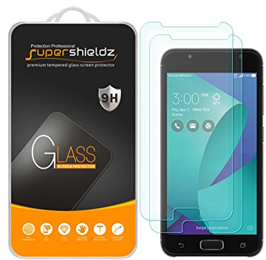 [2-Pack] Supershieldz for Asus "ZenFone V Live" Tempered Glass Screen Protector, Anti-Scratch, Bubble Free, Lifetime Replacement Warranty