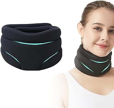 Cervicorrect Neck Brace, Cervicorrect Neck Brace by Healthy Lab Co, Cervical Neck Brace for Snoring, Neck Brace for Sleeping Soft Foam, Neck Brace for Neck Pain And Support for Women Men (Black)