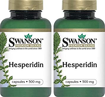 Swanson Hesperidin 500mg (2 Bottles each of 60 Capsules)