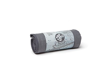 Manduka eQua Yoga Hand Towel, Thunder, 16"