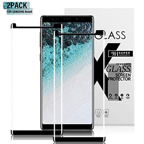 Gozhu [2-Pack] for Galaxy Note 9 Screen Protector Tempered Glass,[Anti-Fingerprint][No-Bubble][Scratch-Resistant] Glass Screen Protector for Samsung Galaxy Note 9