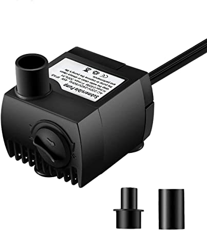 VicTsing 80 GPH (300L/H) Water Pump Submersible Pump for Pond, Aquarium, Fish Tank Fountain Water Pump Hydroponics System with 5.9ft Power Cord-New Version