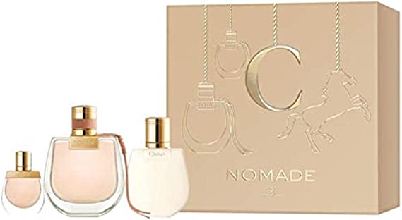 Chloe Nomade for Women 3 Pieces Hard Box Set (2.5 Eau de Parfum Spray   3.4 Perfumed Body Lotion   5 Ml Mini)