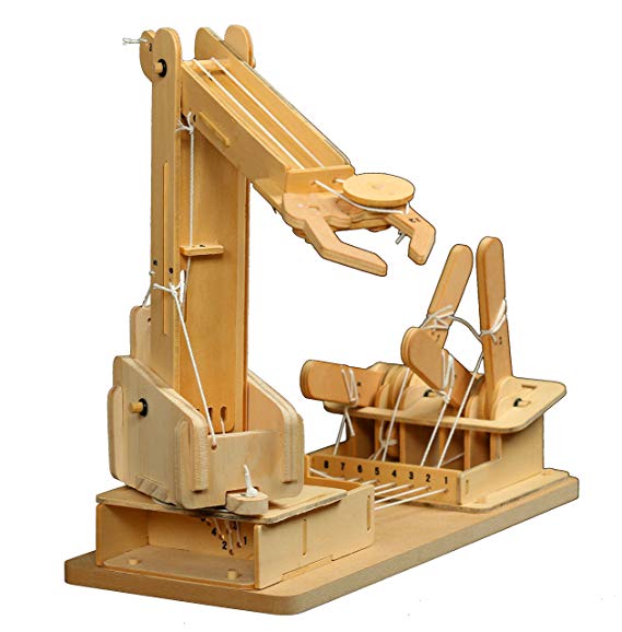 Pathfinders Premium Mega Builder Wooden Crane STEM Kit