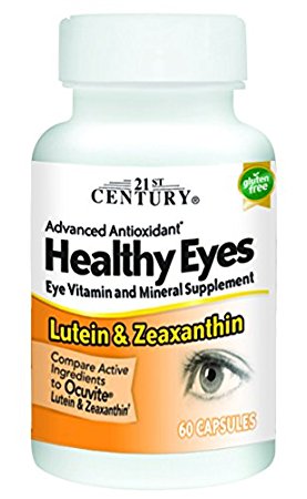 21st Century Healthy Eyes Lutein and Zeaxanthin Capsules, 60 Count