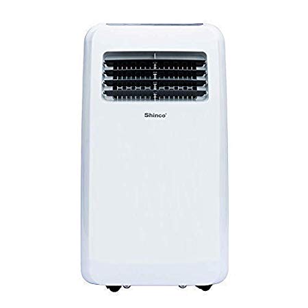 Shinco SPF2-08C 8,000 BTU Portable Air Conditioner,Dehumidifier Fan Functions,Rooms up to 200-350 sq.ft, Remote Control, LED Display, White