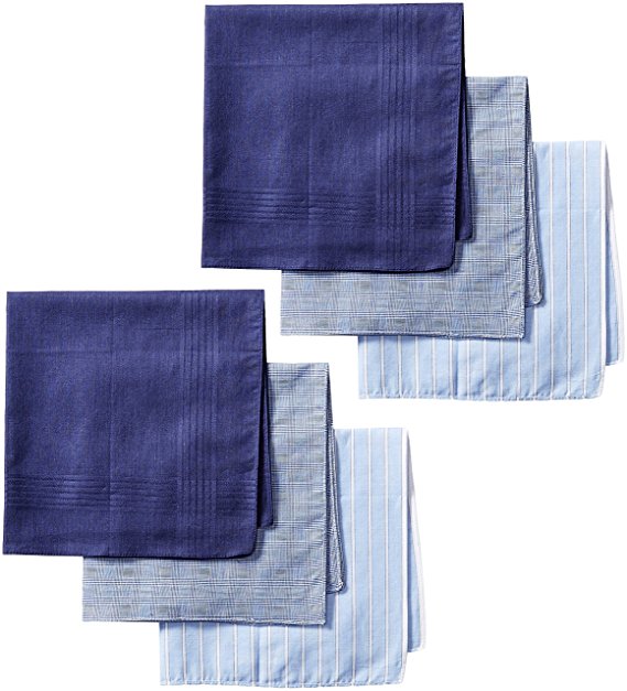 Dockers Men's 6 Piece Hankie Fashion Pack