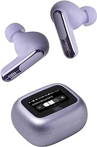 JBL Live Beam 3, Wireless Earbud Headphones with Bluetooth, 48h Battery Life, True Adaptive Noise Cancelling and High-Resolution Signature Sound, IP55 Waterproof, Closed-Back Stick Design, Silver