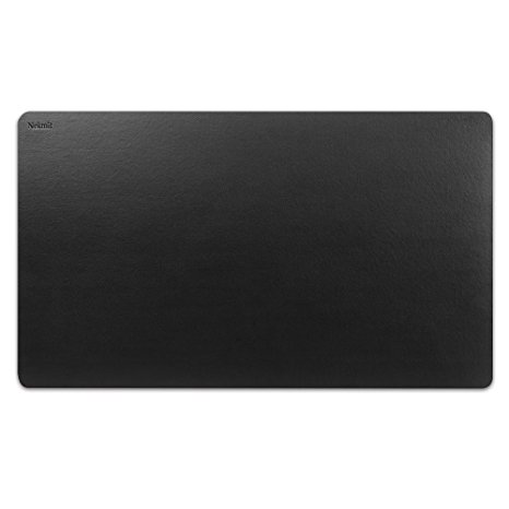 Nekmit Leather Desk Blotter 36"x20" , Black