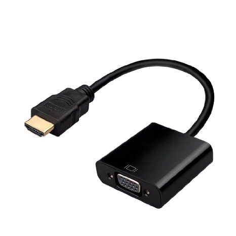 HDMI to VGA, VicTec 1080P Gold-Plated Active HDMI (Male) to VGA (Female) Cable Adapter Converter