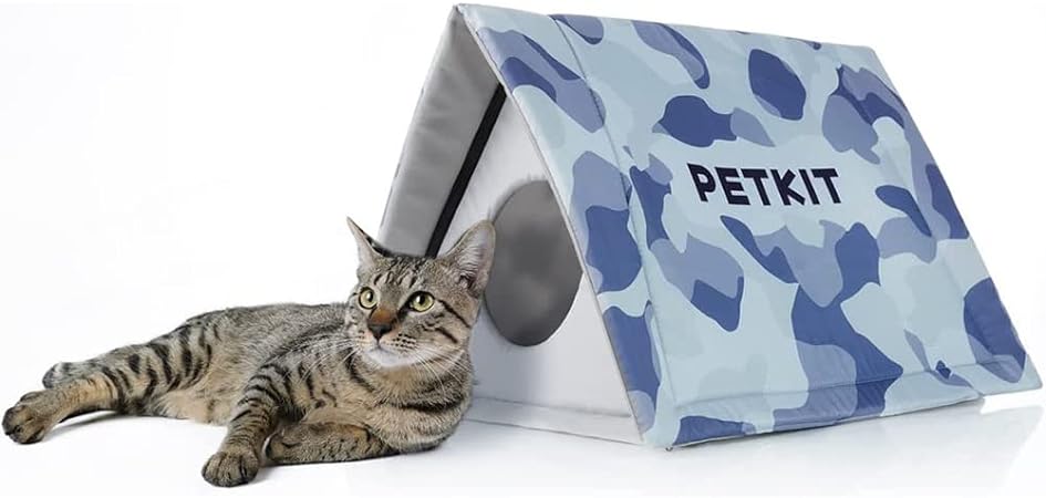 PETKIT Shelter Dome Max Pet Tent Bed for Cats/Dogs, Outdoor Waterproof Cats Sleeping Tent Cave, Courtyard Cat Puppy House Rainproof