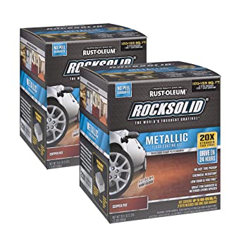 Rust-Oleum RockSolid Copper Pot Metallic Garage Floor Kit - 2 Pack