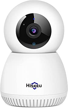 【3MP HD Auto Cruise】Hiseeu 2K WiFi Camera Indoor Home Wireless Security Camera for Baby,Elder,Pet Monitor with 360°View,2-Way Audio,Pan/Tilt,Instant Alert,Motion Track,Night Vision,Cloud/Card Storage