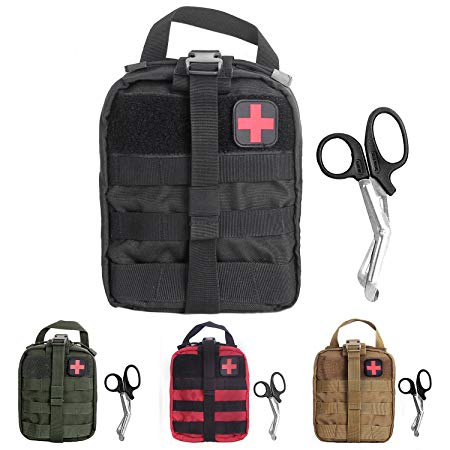 Compact Tactical MOLLE Rip-Away EMT Medical First Aid Utility Pouch 1000D Nylon Carlebben