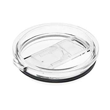 A-store 30 Oz Spill Proof and Splash Resistant Replacement Lid with Slider Closure for Tumbler & Rambler - Straw Friendly