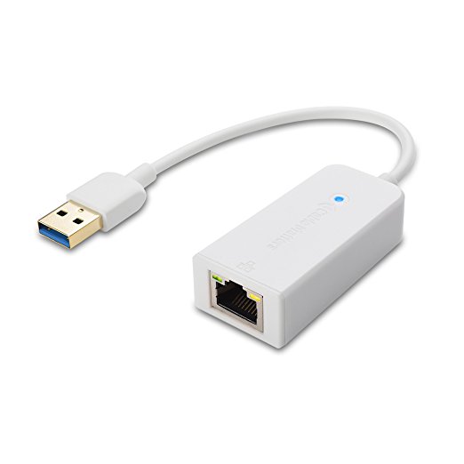 Cable Matters SuperSpeed USB 3.0 to RJ45 Gigabit Ethernet Network Adapter in White