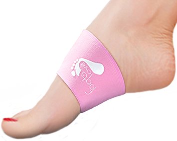 Stop Foot Pain ! Compression Copper Arch Support - 2 Plantar Fasciitis Braces / Sleeves. Specifically for Arch Pain, Heel Spurs and Flat Feet. Aligns and Corrects Feet, Knees, Back and Hips Pain