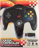 Retrolink Nintendo 64 Classic USB Enabled Wired Controller for PC and MAC Black