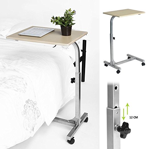 Aingoo laptop PC Stand Lapdesks Portable Height Adjustable Sofa Bed Table, Beige