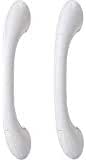 Moen LR2250DW 9-Inch Home Care Designer Hand Grip, Glacier White (Pack of 2)