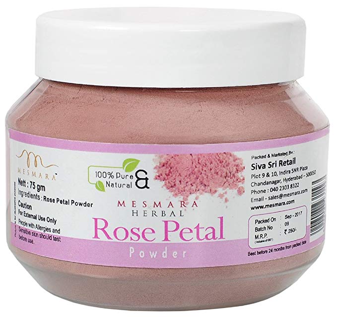 Mesmara Herbal Rose Petal Powder, 75g