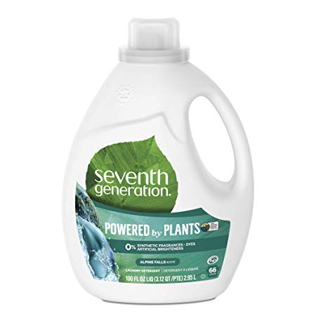 Seventh Generation Liquid Laundry Detergent, Alpine Falls Scent, 100 Fluid Ounce