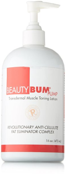 BeautyFit BeautyBum, Muscle Toning Lotion For Women, Original Scent, 16 Ounce Pump