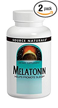 Source Naturals Melatonin 2mg, Time Release, for Occasional Sleeplessness, 60 Tablets (Pack of 2)