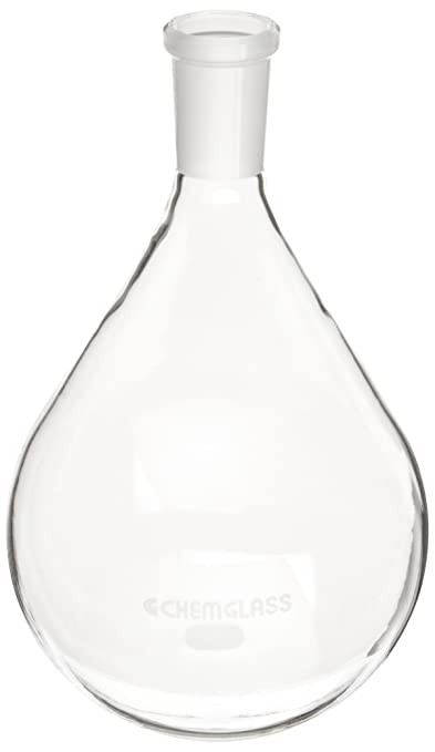 Chemglass CG-1512-09 Glass 1000mL Heavy Wall Single Neck Round Bottom Evaporating Flask, with 24/40 Outer Joint