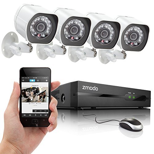 Zmodo SPoE Security System -- 4 Channel NVR & 4 x 720p IP Cameras with 500GB Hard Drive