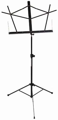 Stageline MS2BKB Music Stand - Black with Bag
