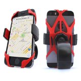 Vibrelli Universal Bike Phone Mount Holder Bicycle Handlebar and Motorcycle Cell Phone Cradle Adjustable to Fit Any Smart Phone iPhone Galaxy Nokia Motorola iPhone 6