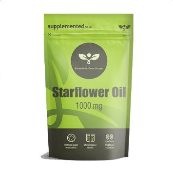 Starflower Oil / Borage Oil 1000mg 180 Softgels High Strength Capsules High GLA Supplement