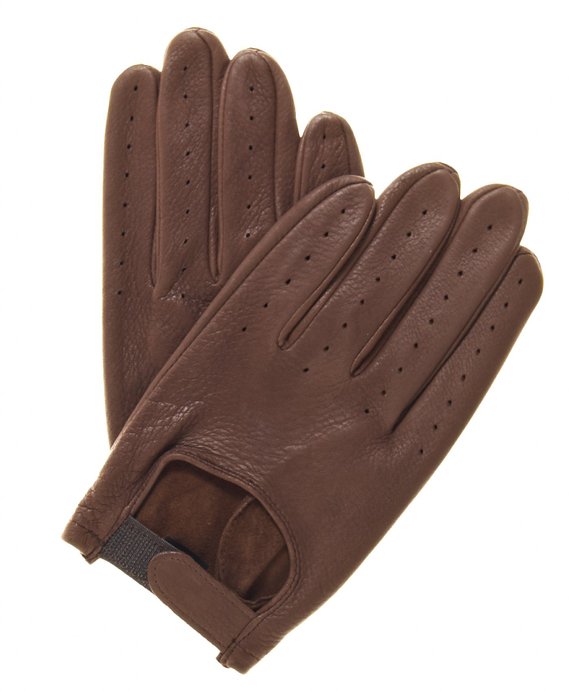 Pratt and Hart Men's Deerskin Leather Driving Gloves