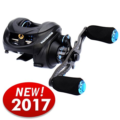 NEW! KastKing Assassin Carbon Baitcasting Reel - 5.7 OZ - 16.5LB Carbon Fiber Drag - 11 1 BB – Dual Brakes – Affordable!