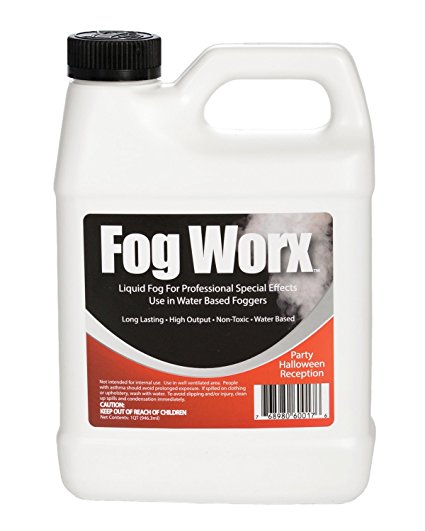 FogWorx Fog Juice - 1 Quart of Organic Fog Fluid (32 oz) - High Output Long Lasting Fog Machine Fluid
